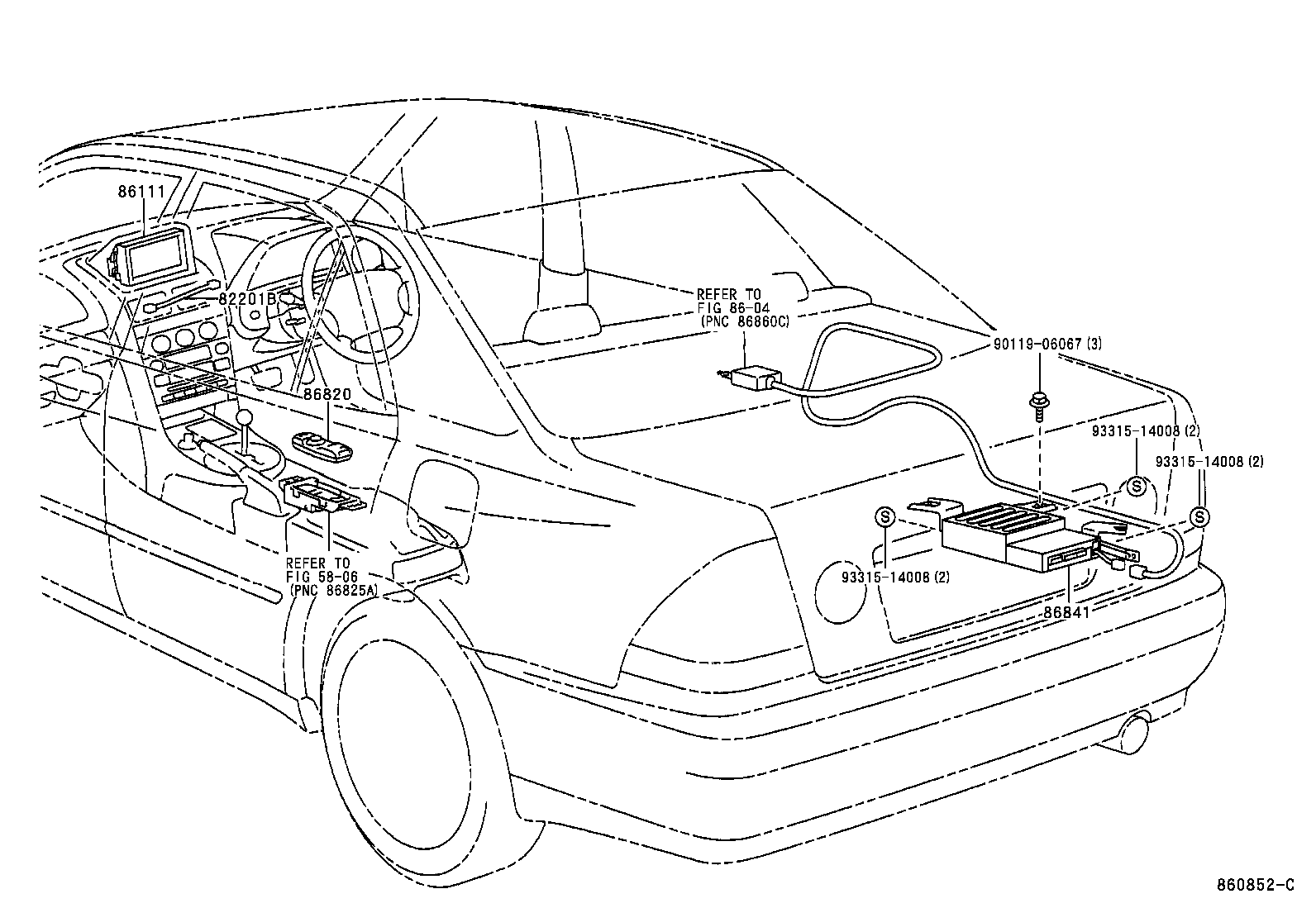  IS200 300 |  NAVIGATION FRONT MONITOR DISPLAY