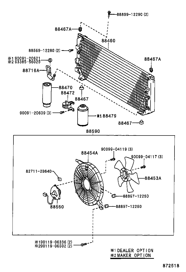  COROLLA |  HEATING AIR CONDITIONING COOLER PIPING