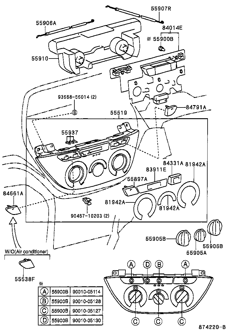  RAV4 |  HEATING AIR CONDITIONING CONTROL AIR DUCT