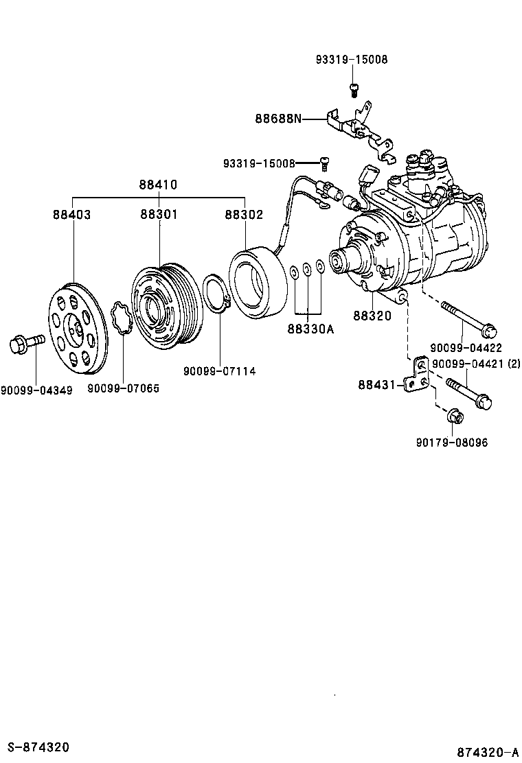  LS430 |  HEATING AIR CONDITIONING COMPRESSOR