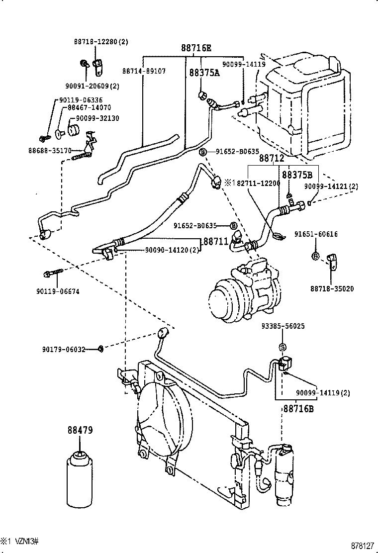  HILUX |  HEATING AIR CONDITIONING COOLER PIPING