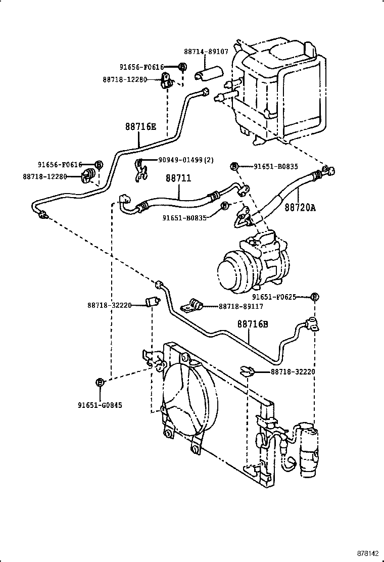  HILUX |  HEATING AIR CONDITIONING COOLER PIPING