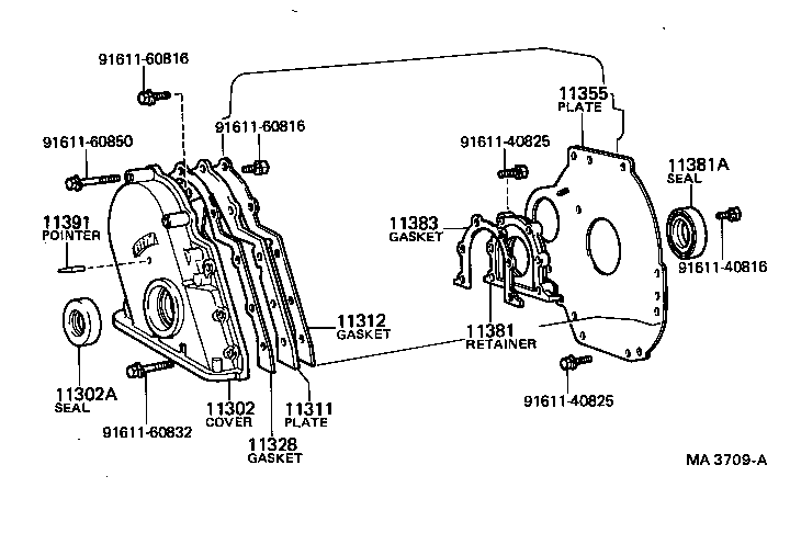  STOUT |  TIMING GEAR COVER REAR END PLATE