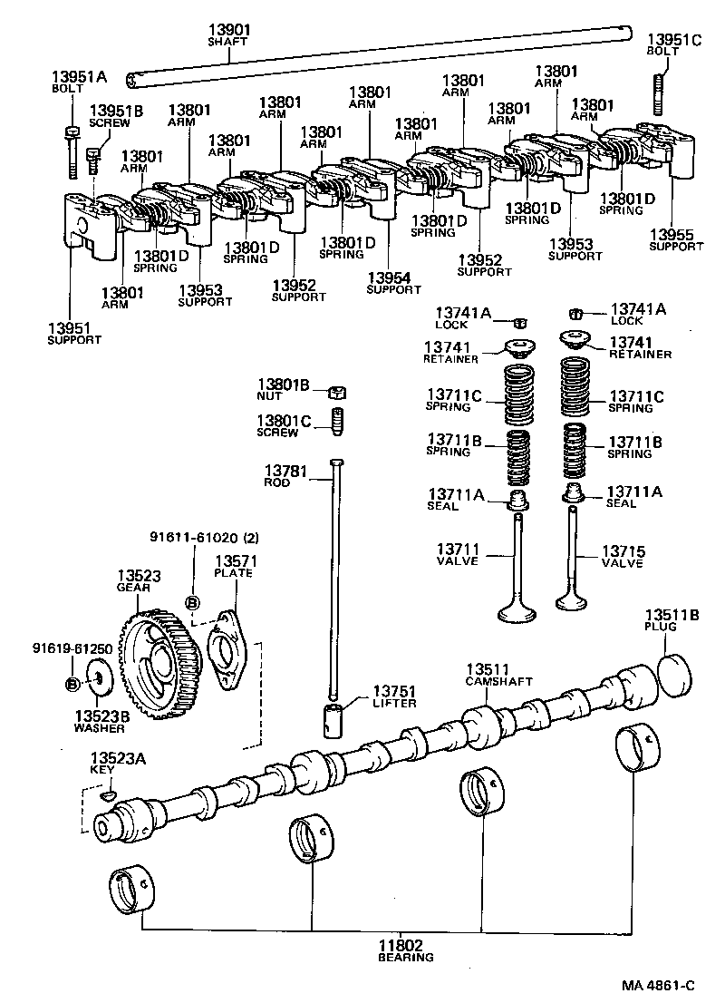  LAND CRUISER 60 |  CAMSHAFT VALVE