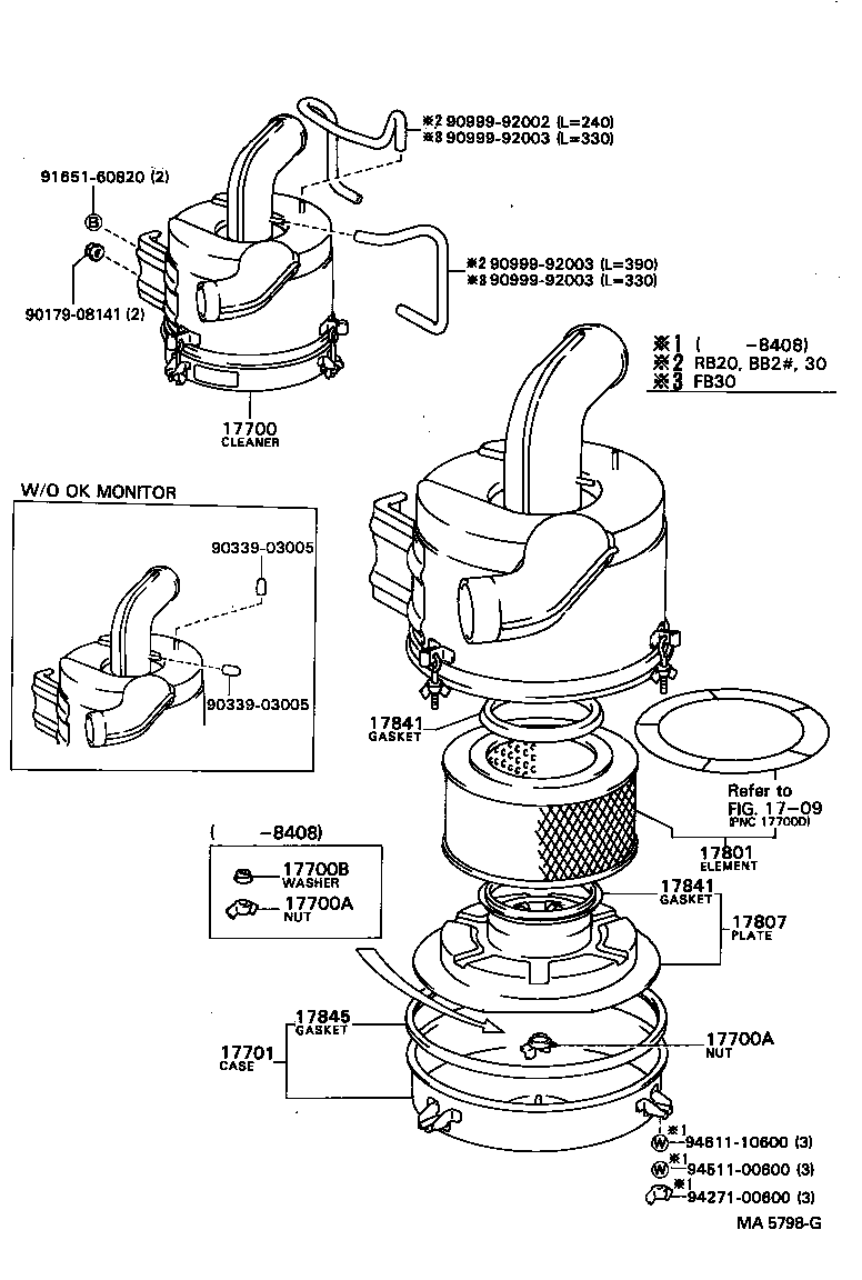  COASTER |  AIR CLEANER