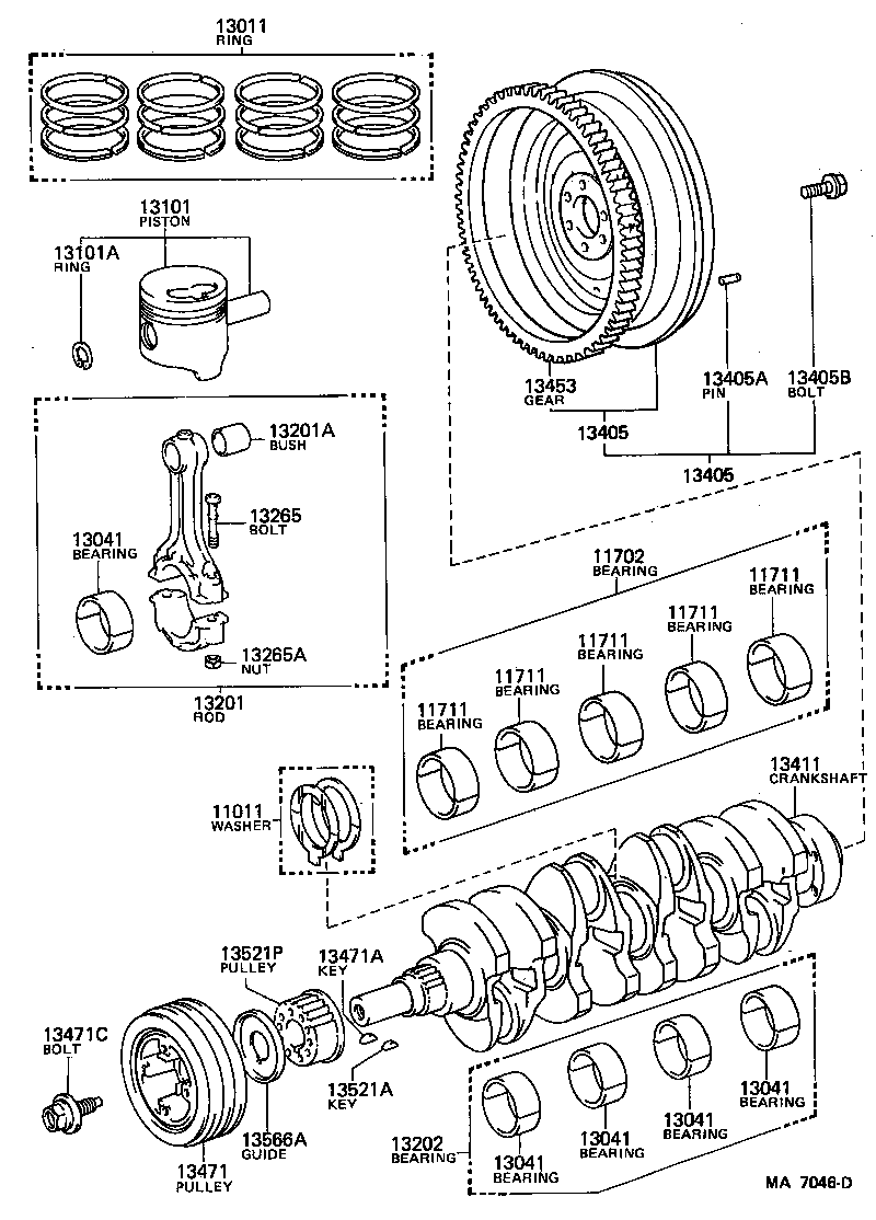  CRESSIDA |  CRANKSHAFT PISTON