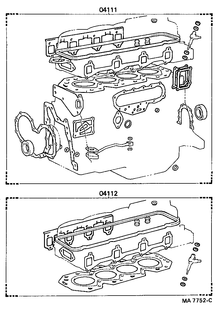  COASTER |  ENGINE OVERHAUL GASKET KIT