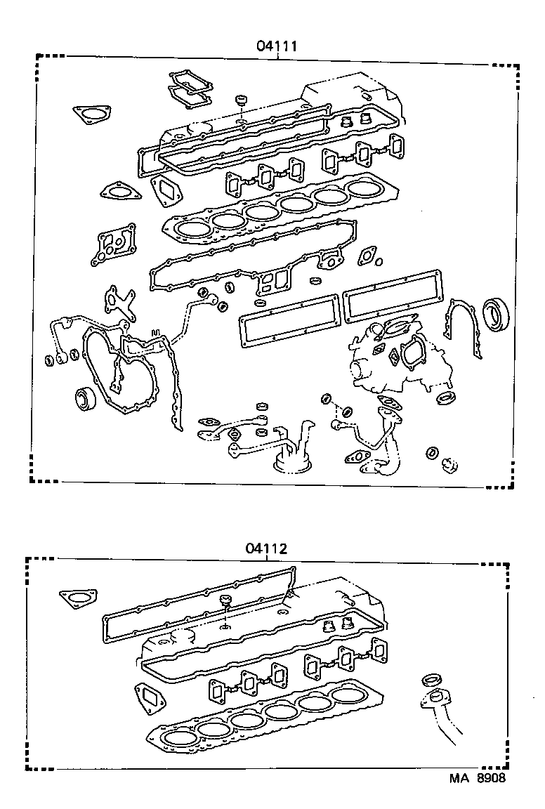  LAND CRUISER 60 |  ENGINE OVERHAUL GASKET KIT