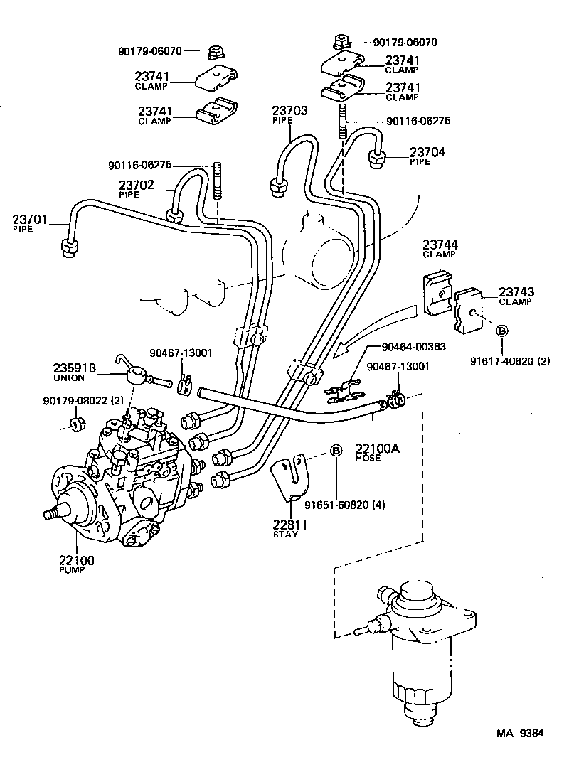  HIACE VAN COMUTER |  INJECTION PUMP ASSEMBLY