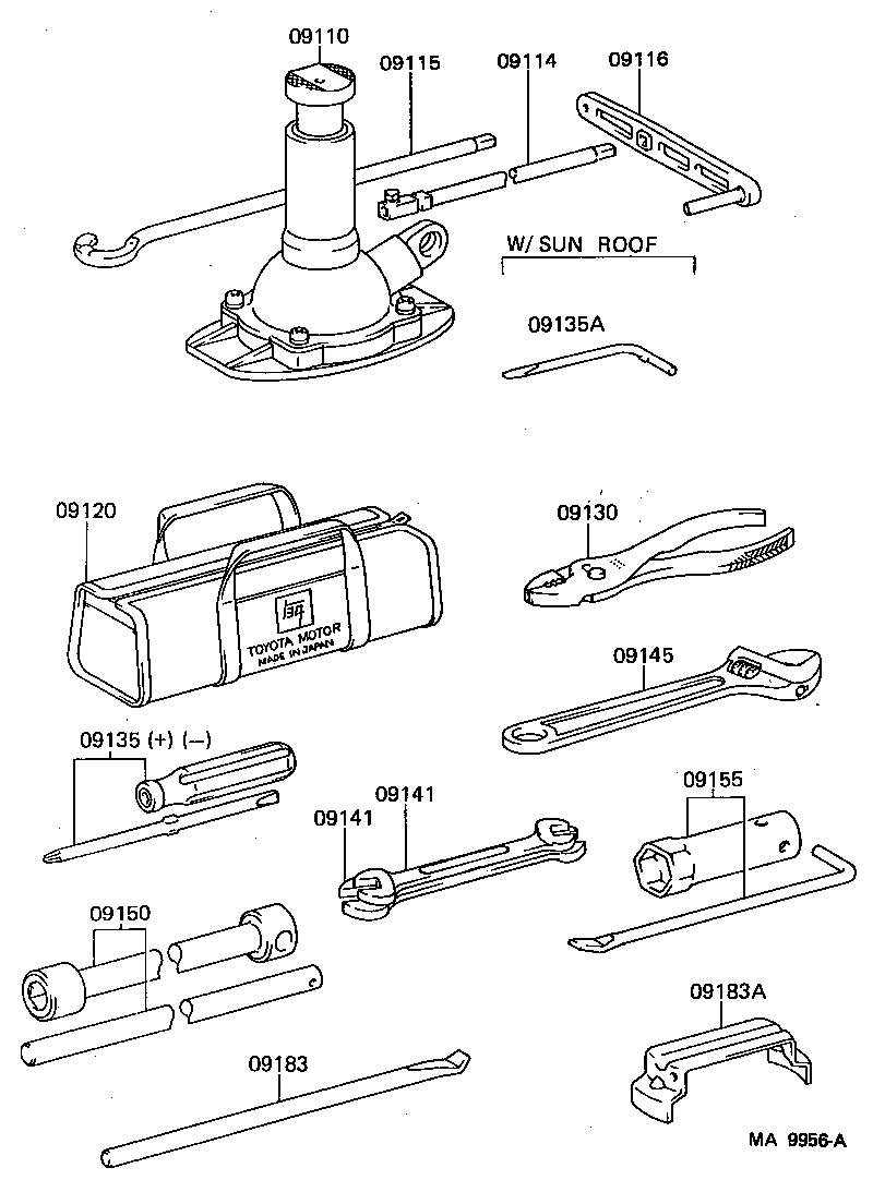  LAND CRUISER 60 |  STANDARD TOOL