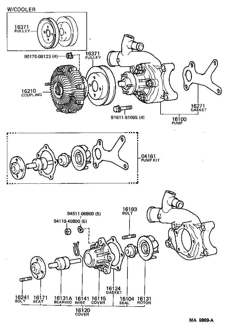  LAND CRUISER 60 |  WATER PUMP