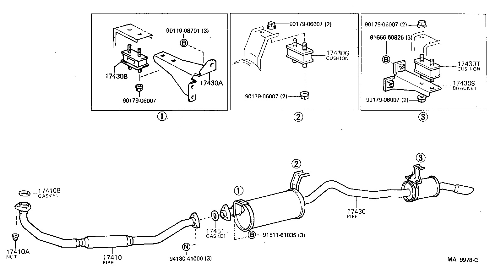  LAND CRUISER 60 |  EXHAUST PIPE