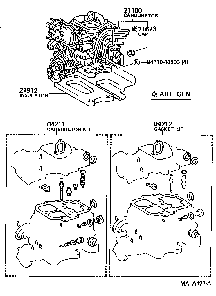  DYNA 100 |  CARBURETOR ASSEMBLY