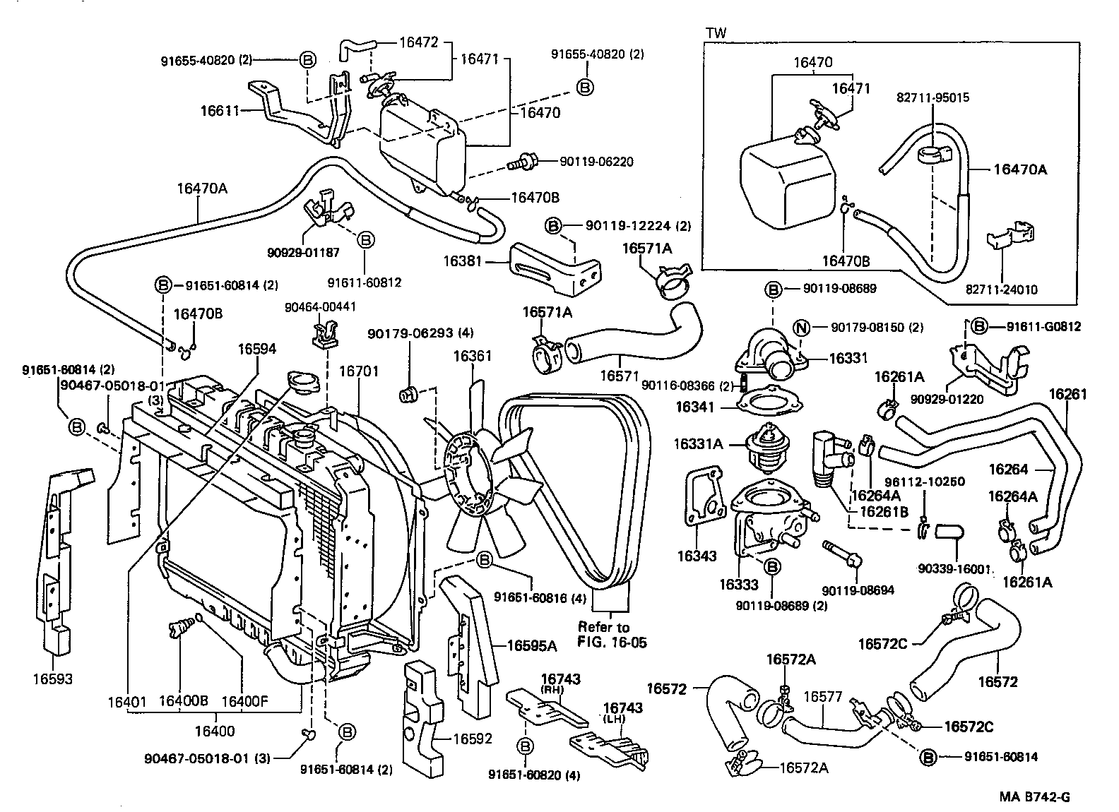  DYNA 100 |  RADIATOR WATER OUTLET