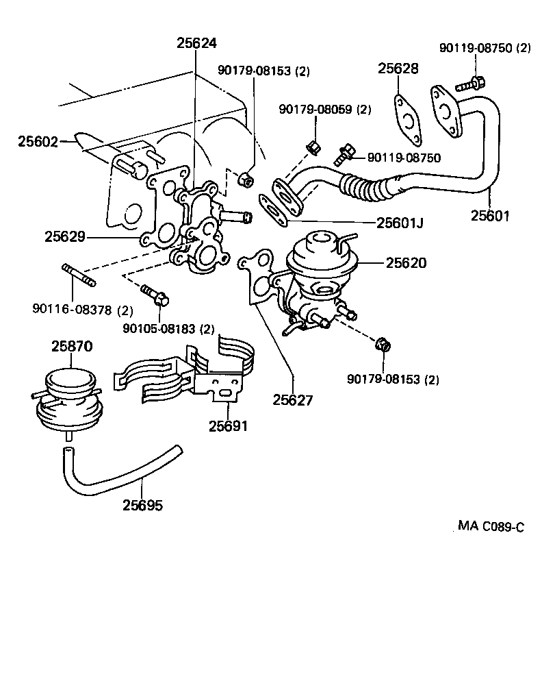  LS400 |  EXHAUST GAS RECIRCULATION SYSTEM