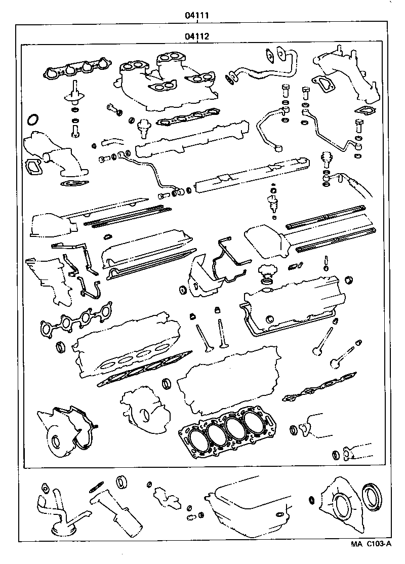  LS400 |  ENGINE OVERHAUL GASKET KIT