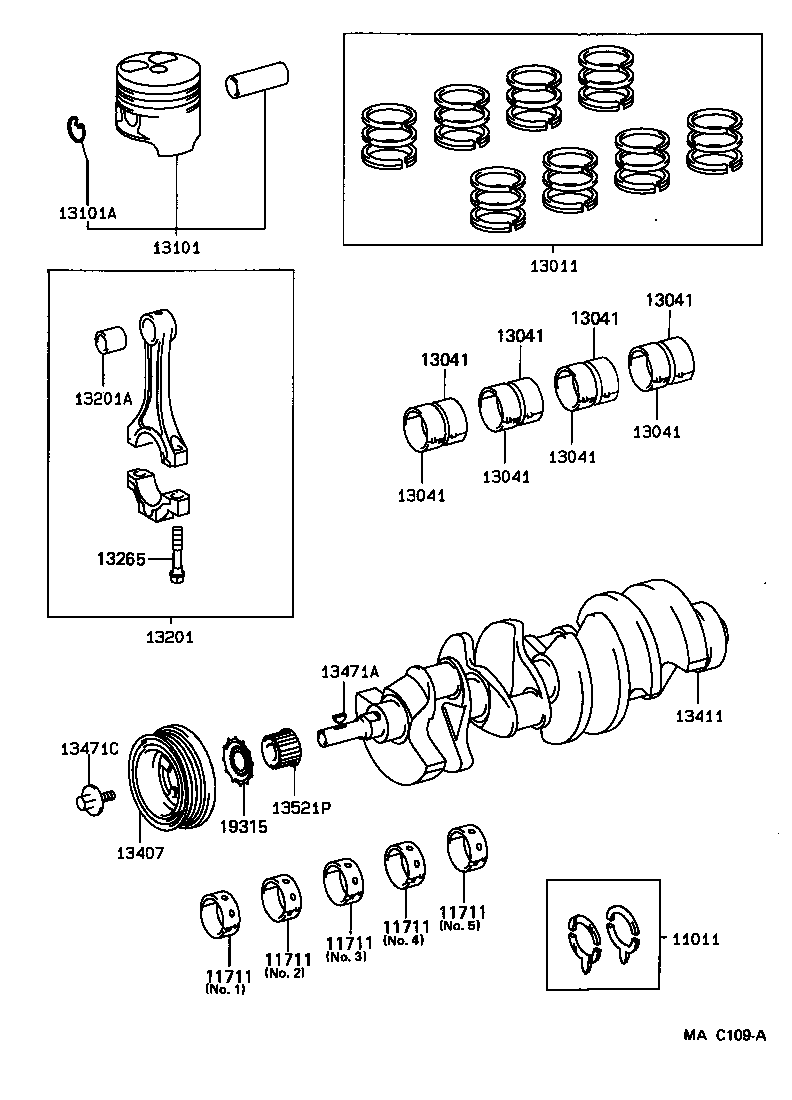  LS400 |  CRANKSHAFT PISTON