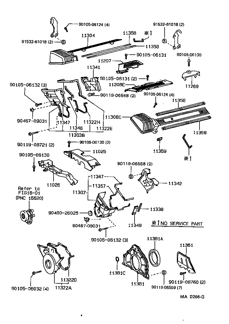  LS400 |  TIMING GEAR COVER REAR END PLATE