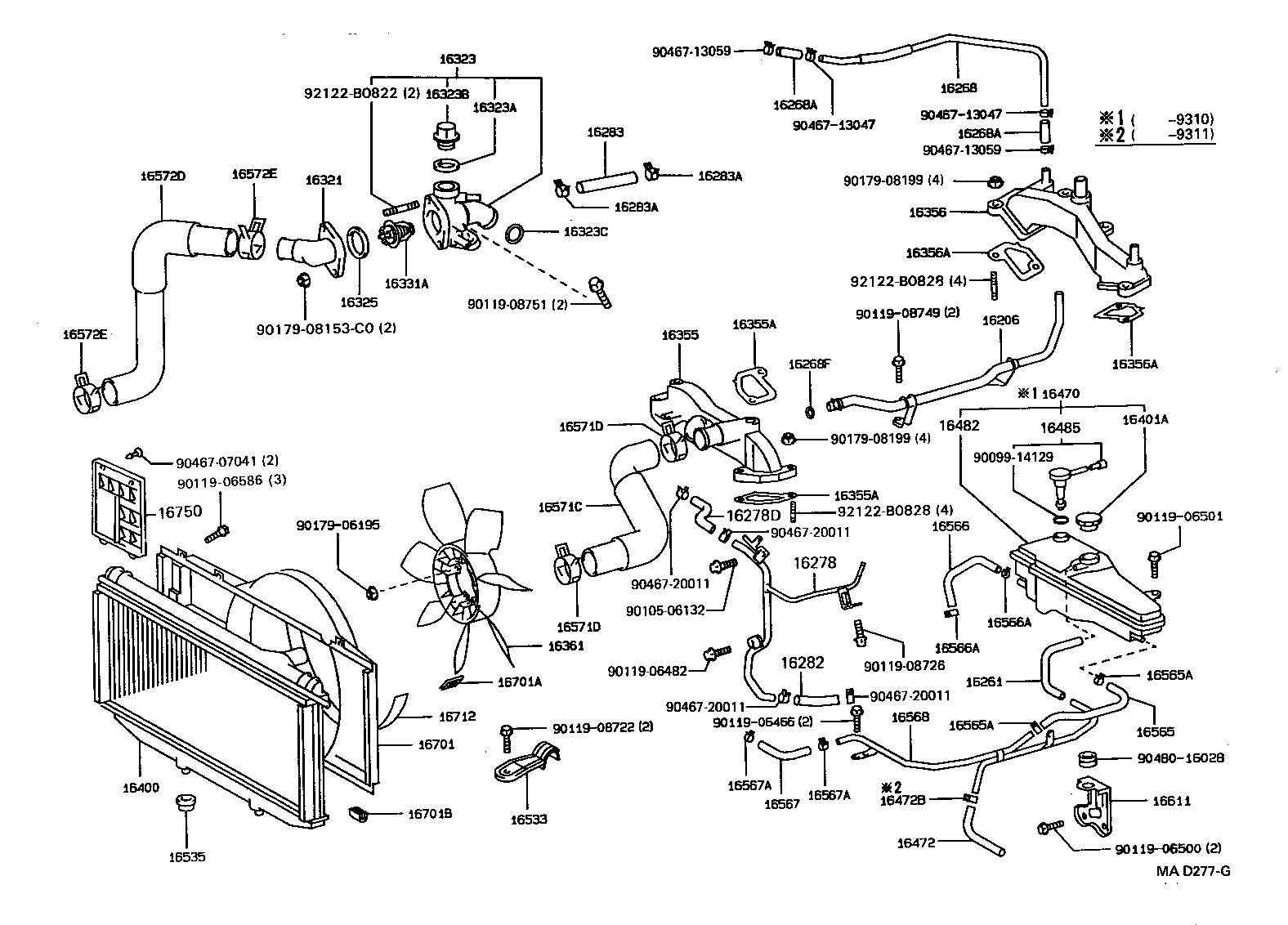  LS400 |  RADIATOR WATER OUTLET