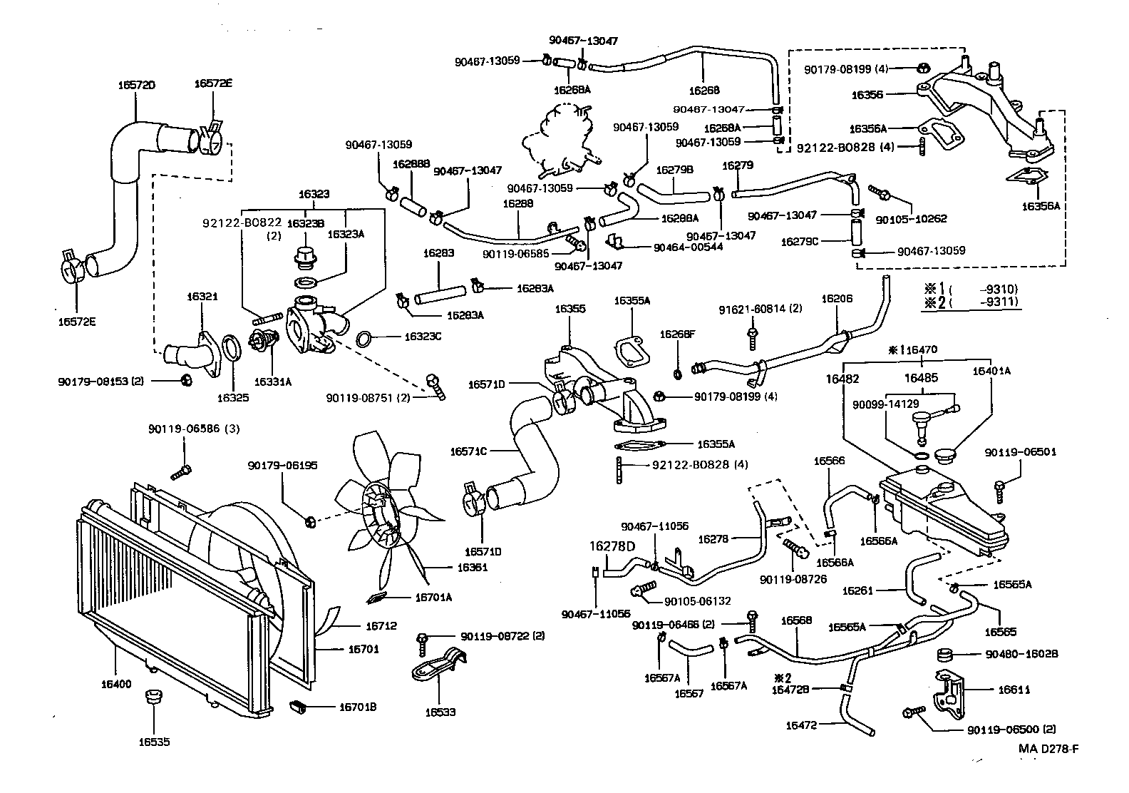  LS400 |  RADIATOR WATER OUTLET