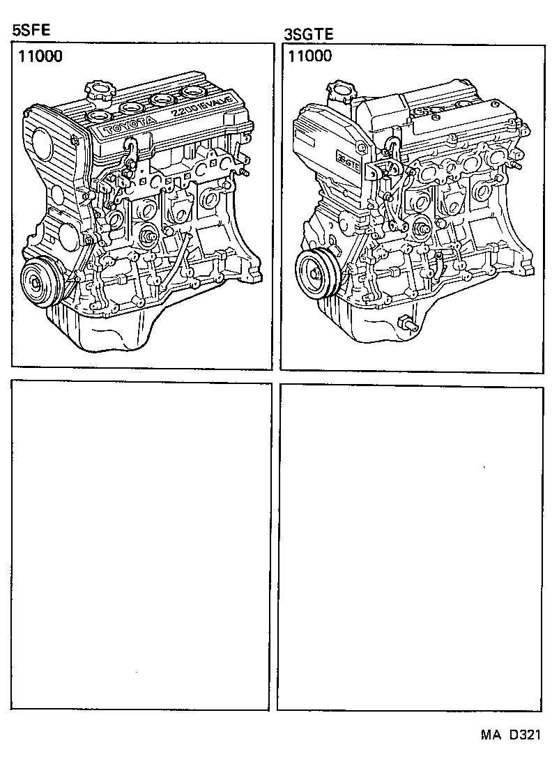  MR2 |  PARTIAL ENGINE ASSEMBLY