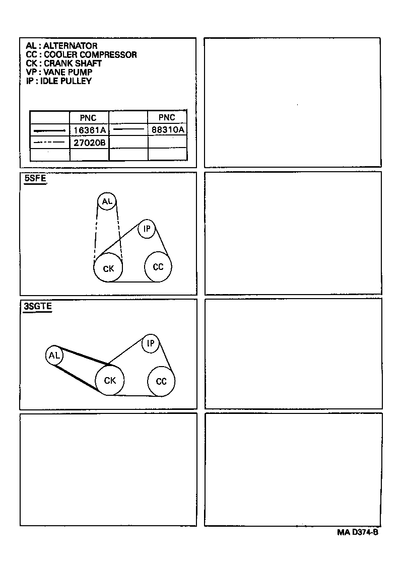  MR2 |  V BELT