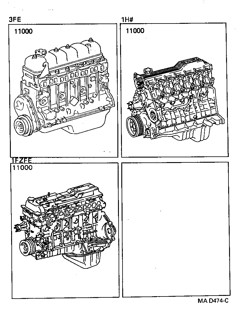  LAND CRUISER 80 |  PARTIAL ENGINE ASSEMBLY