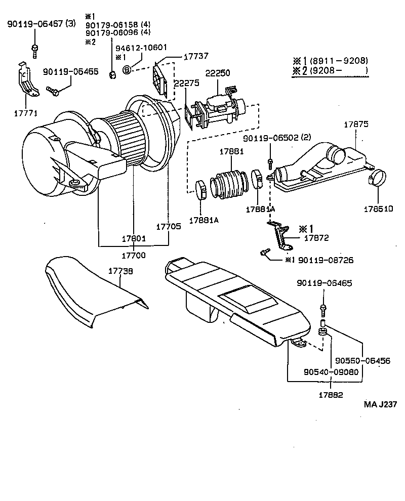  LS400 |  AIR CLEANER