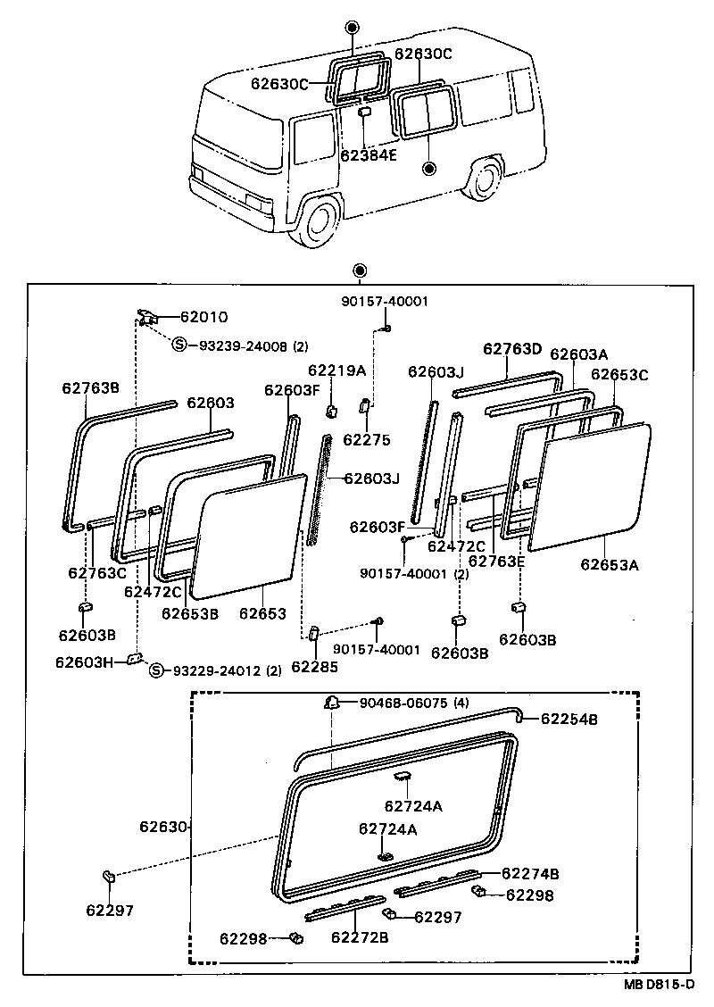  COASTER |  SIDE WINDOW