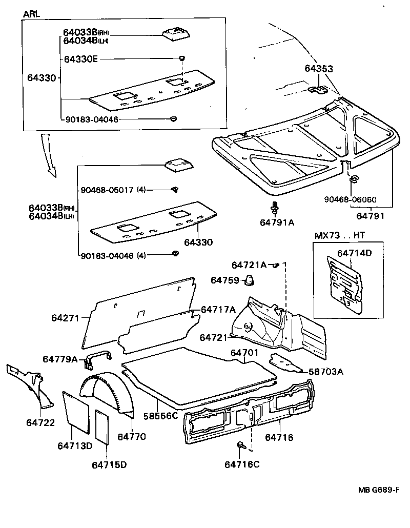  CRESSIDA |  PACKAGE TRAY PANEL LUGGAGE COMPARTMENT MAT