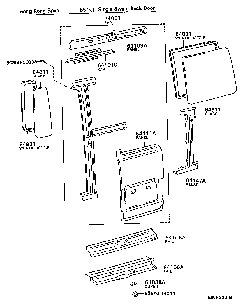  COASTER |  ROOF PANEL BACK PANEL