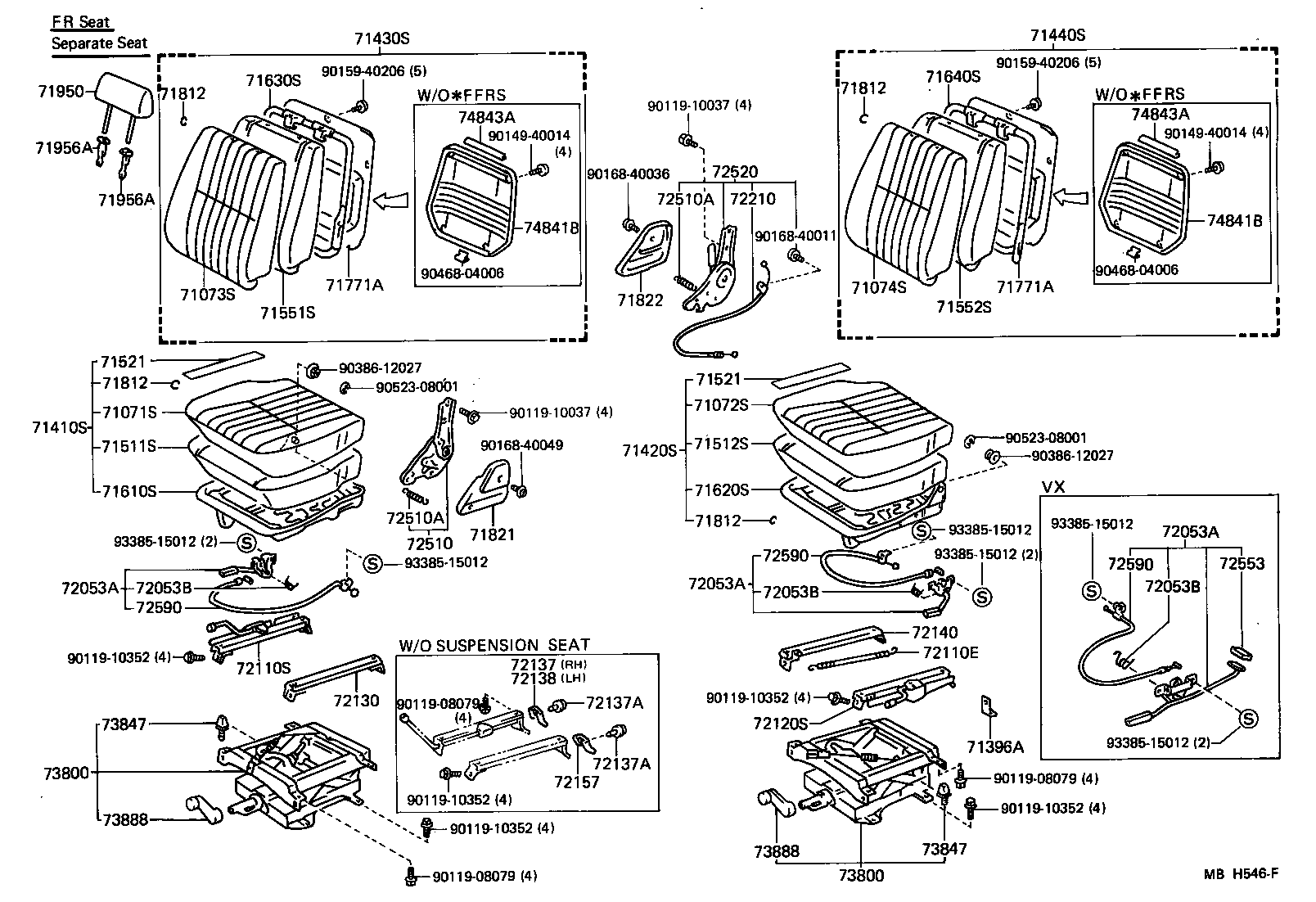  LAND CRUISER 70 |  SEAT SEAT TRACK