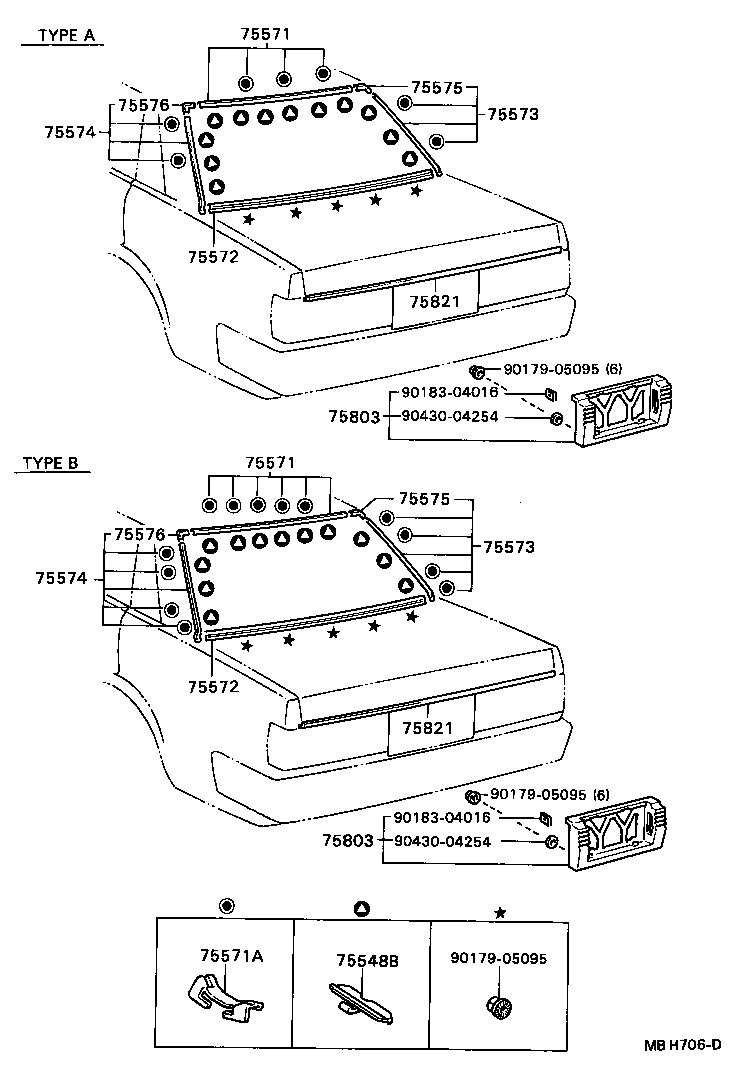  CRESSIDA |  REAR MOULDING