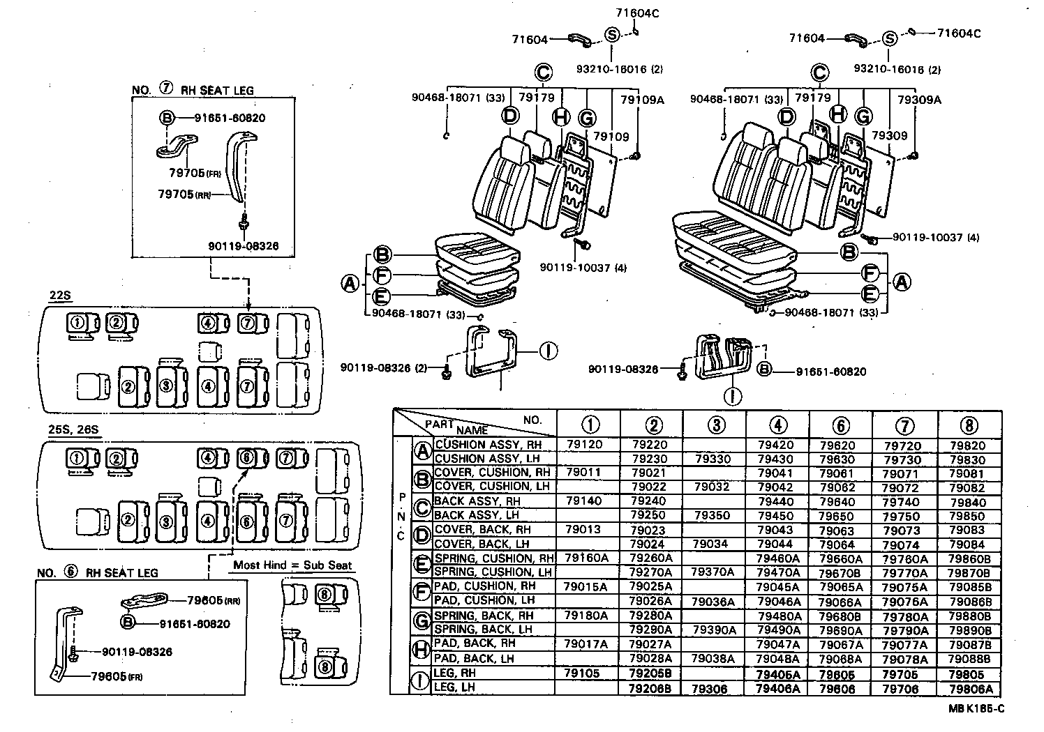  COASTER |  SEAT SEAT TRACK