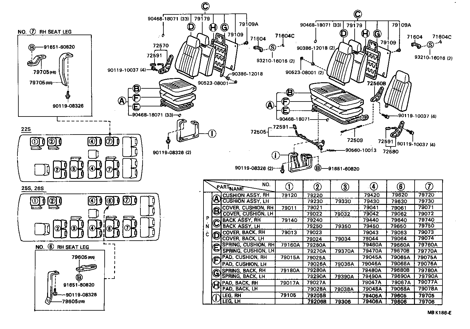  COASTER |  SEAT SEAT TRACK