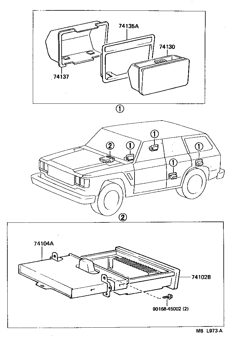  LAND CRUISER 60 |  ASH RECEPTACLE