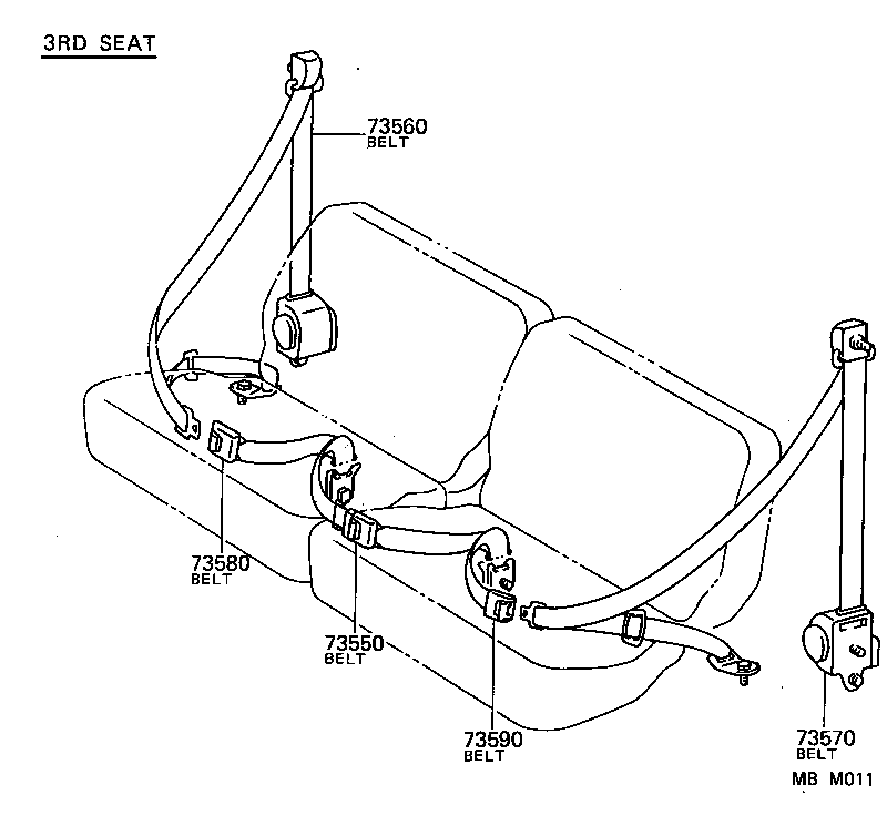  LAND CRUISER 60 |  SEAT BELT