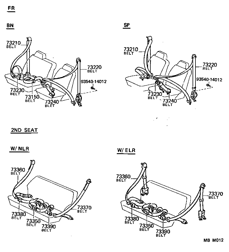  LAND CRUISER 60 |  SEAT BELT