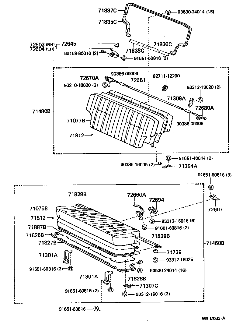  LAND CRUISER 60 |  SEAT SEAT TRACK