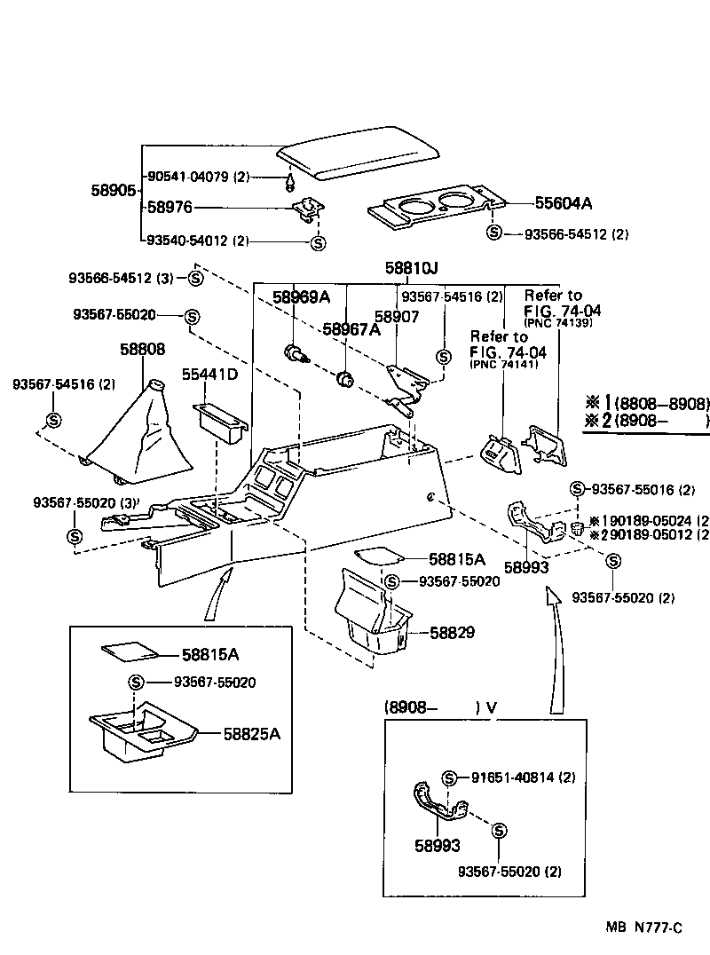  SUPRA |  CONSOLE BOX BRACKET