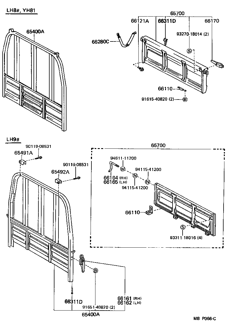  DYNA 100 |  REAR BODY GUARD FRAME TAIL GATE