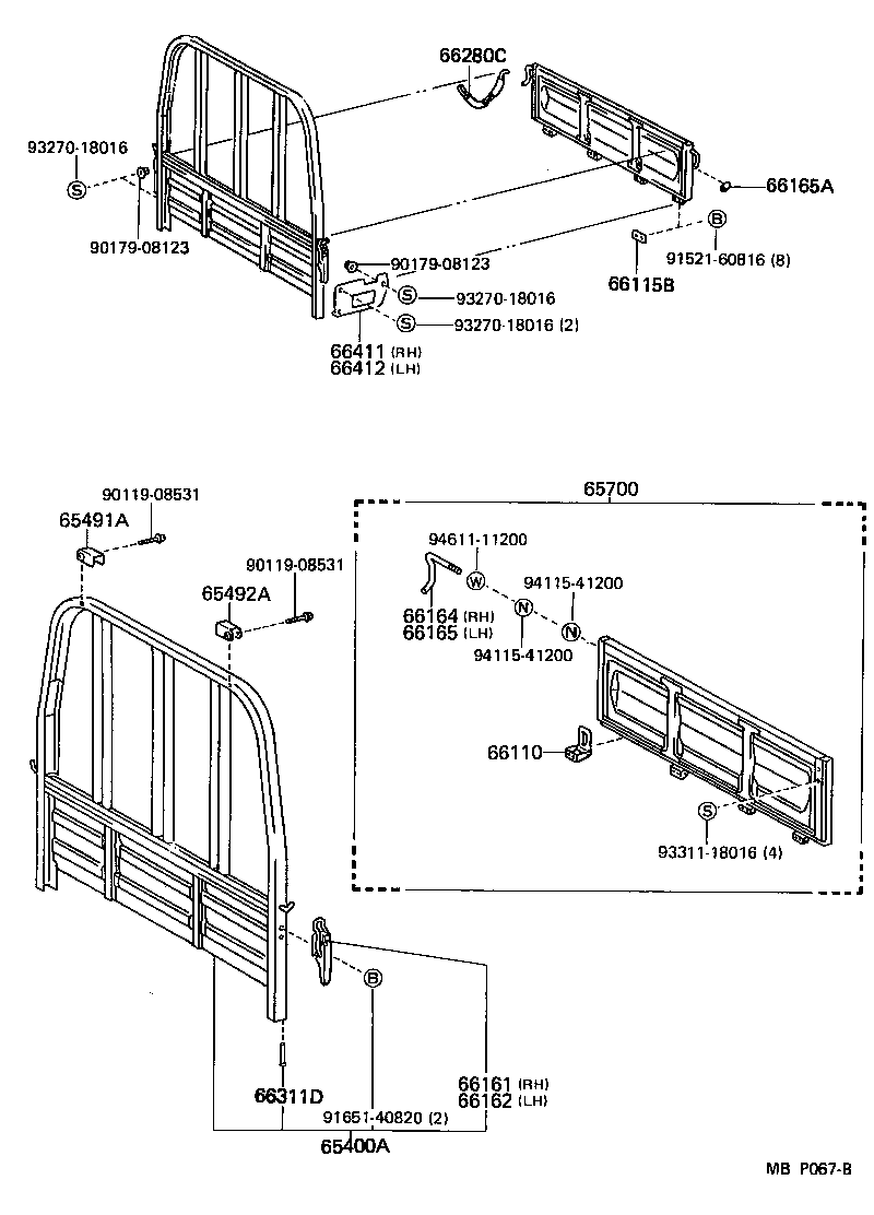  DYNA 100 |  REAR BODY GUARD FRAME TAIL GATE