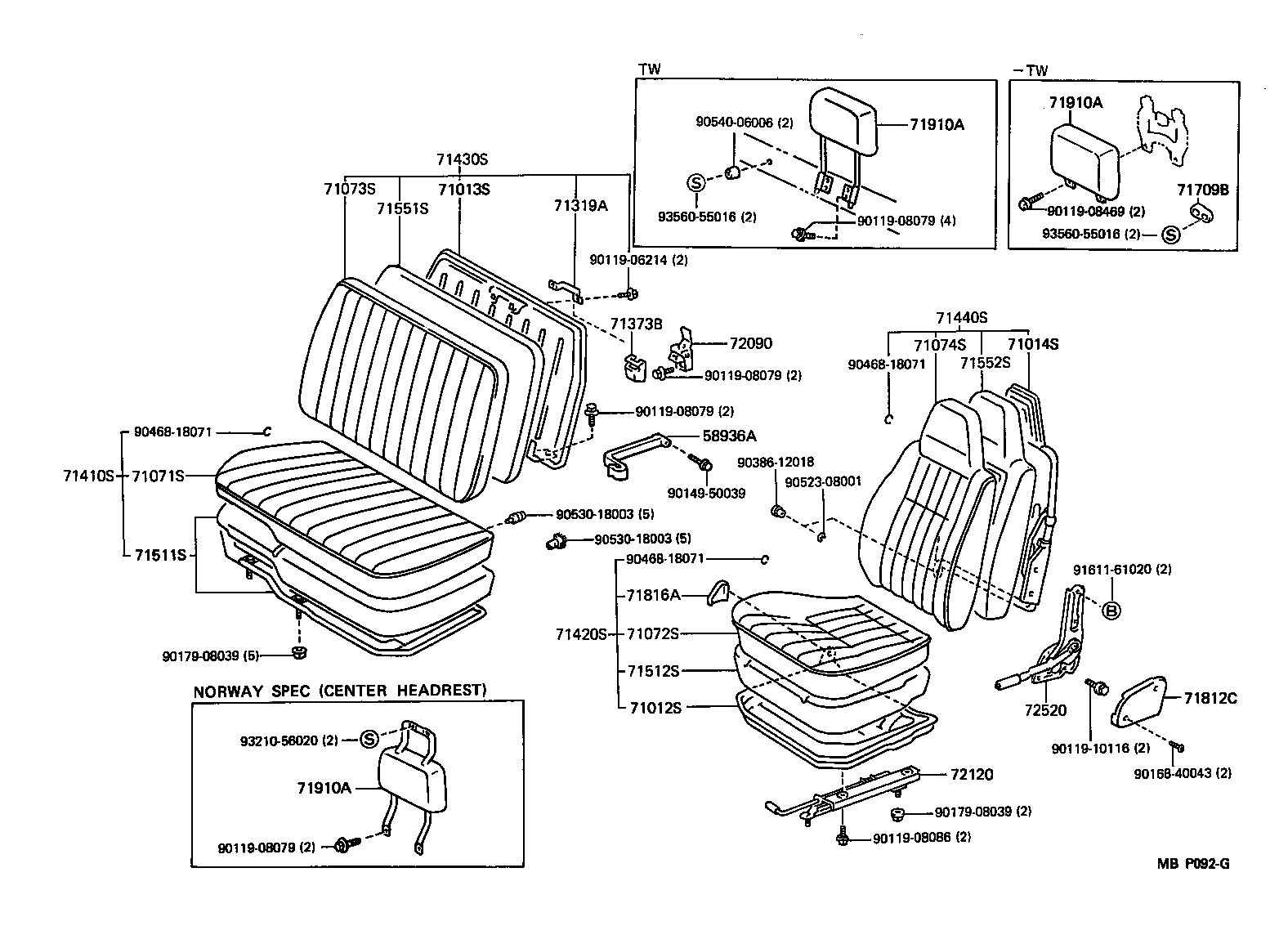  DYNA 100 |  SEAT SEAT TRACK