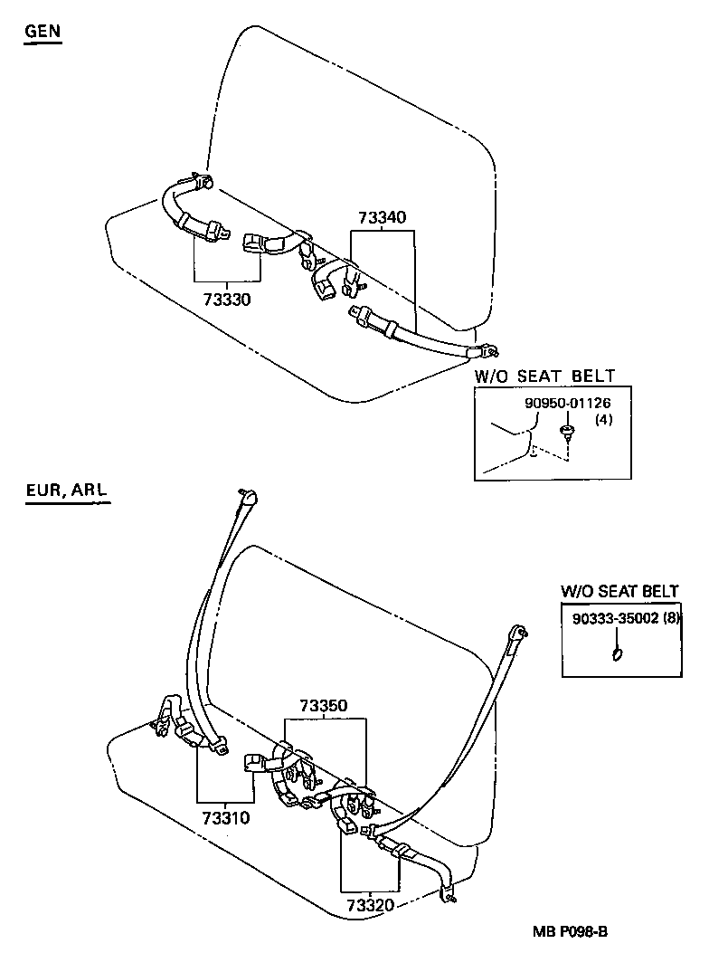  DYNA 100 |  SEAT BELT