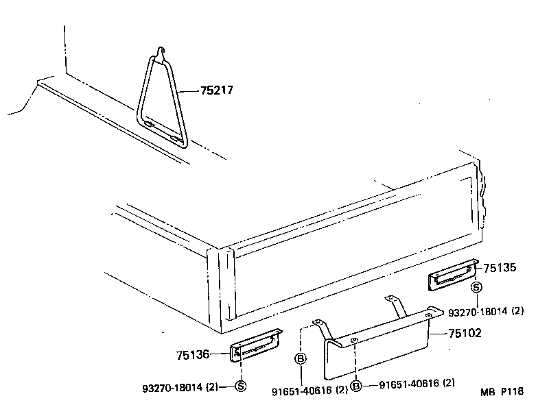  DYNA 100 |  TOOL BOX LICENSE PLATE BRACKET