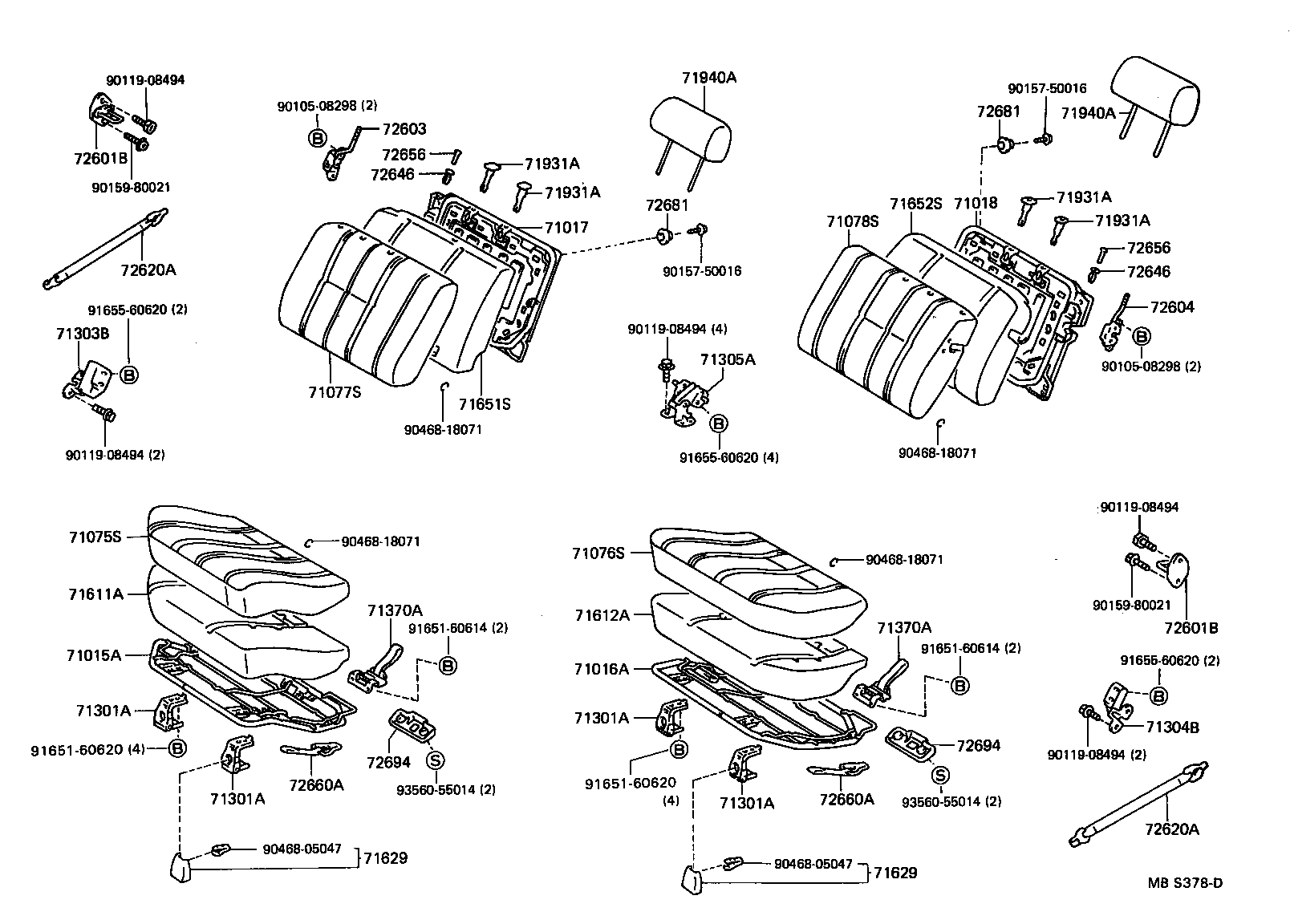  HILUX |  SEAT SEAT TRACK