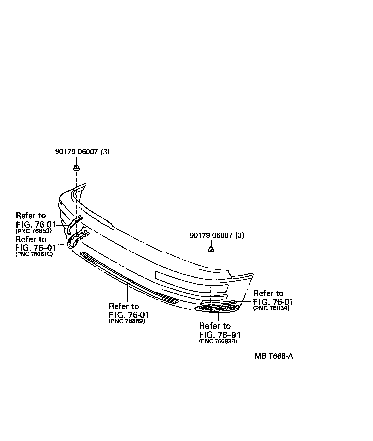  LS400 |  FRONT BUMPER BUMPER STAY