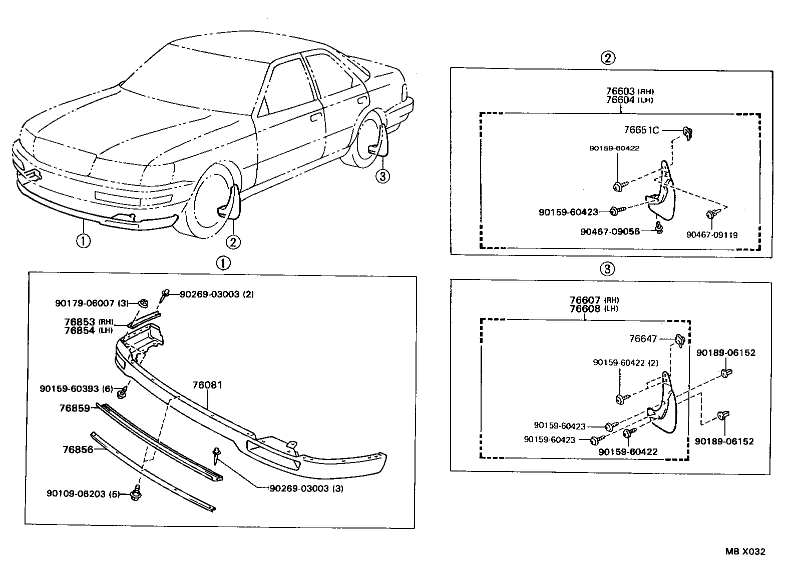  LS400 |  MUDGUARD SPOILER