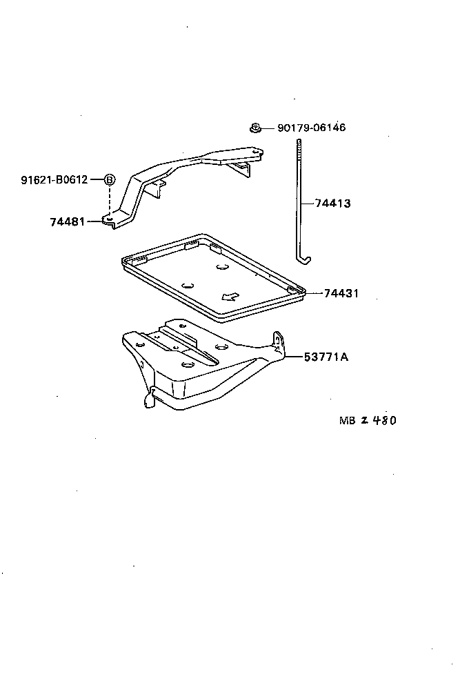  COROLLA |  BATTERY CARRIER