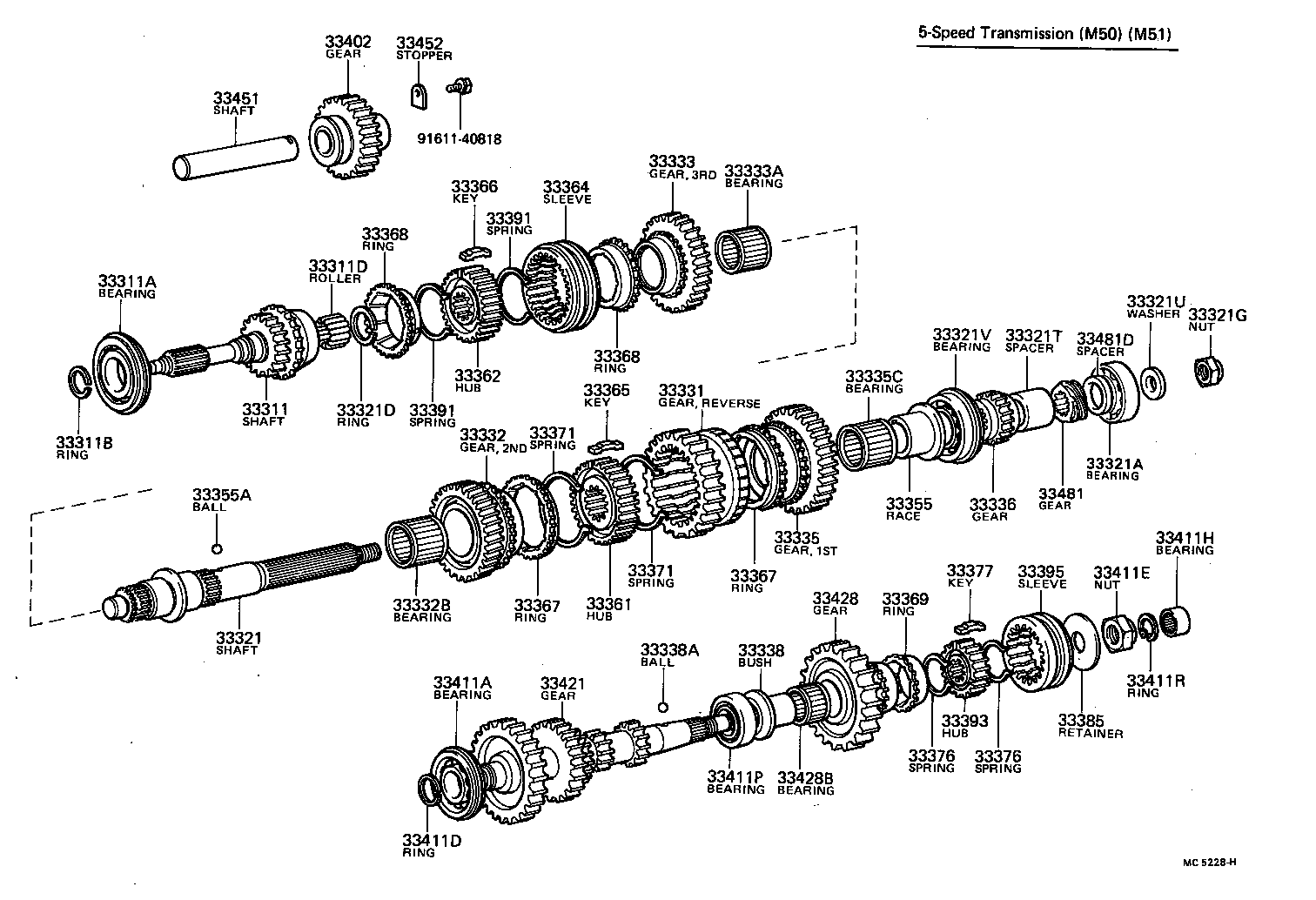  COASTER |  TRANSMISSION GEAR MTM